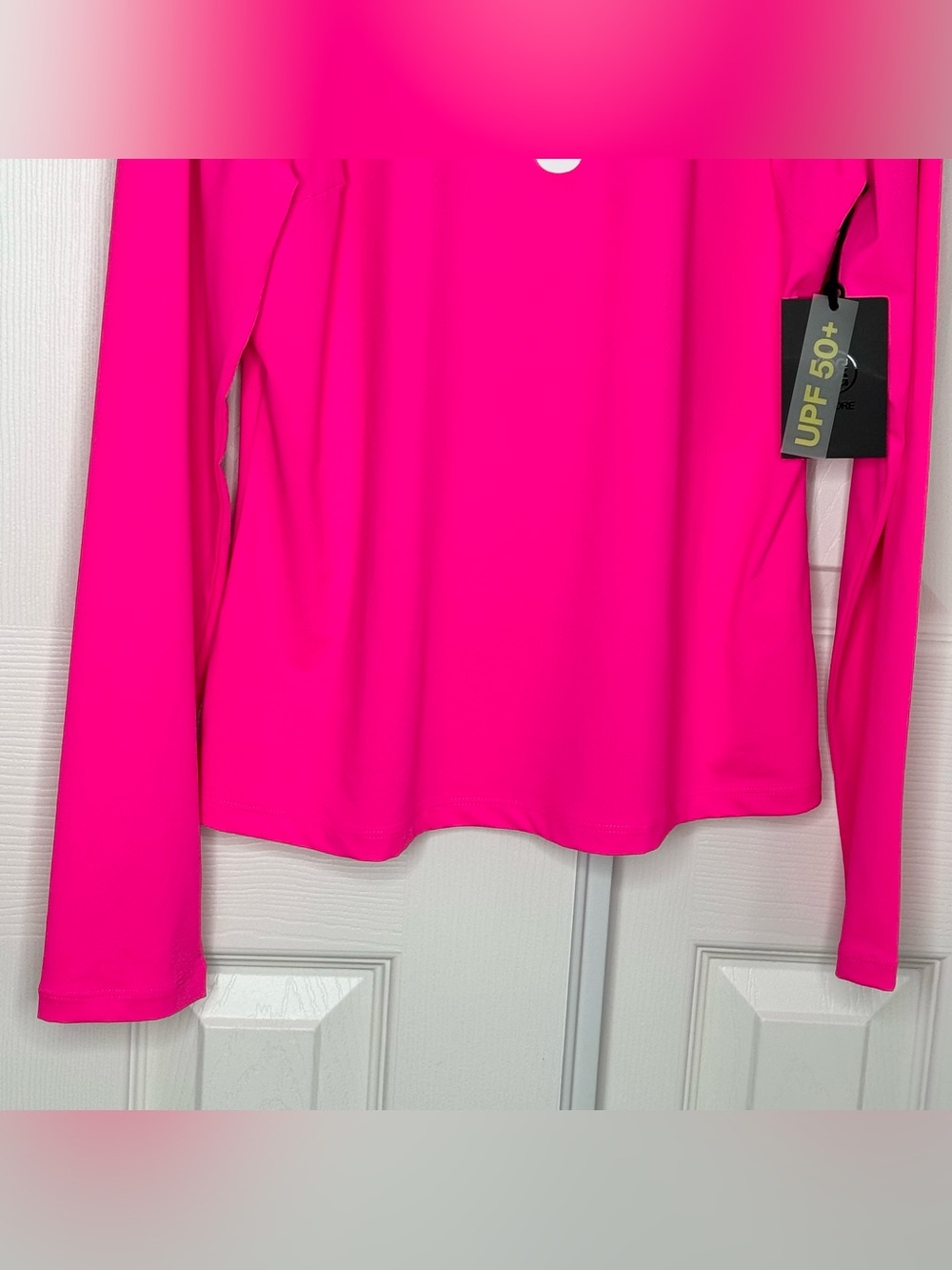 G/FORE Womens Silky Tech Nylon Zip Long Sleeve Golf Polo Size M New - Picture 3 of 15